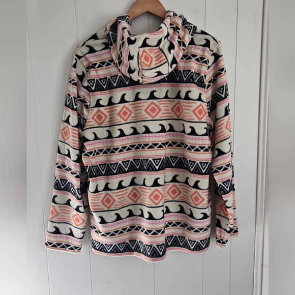 NWT O'Neill Cream and Pink Fleece Jacket-Size XXL - Picture 6 of 6